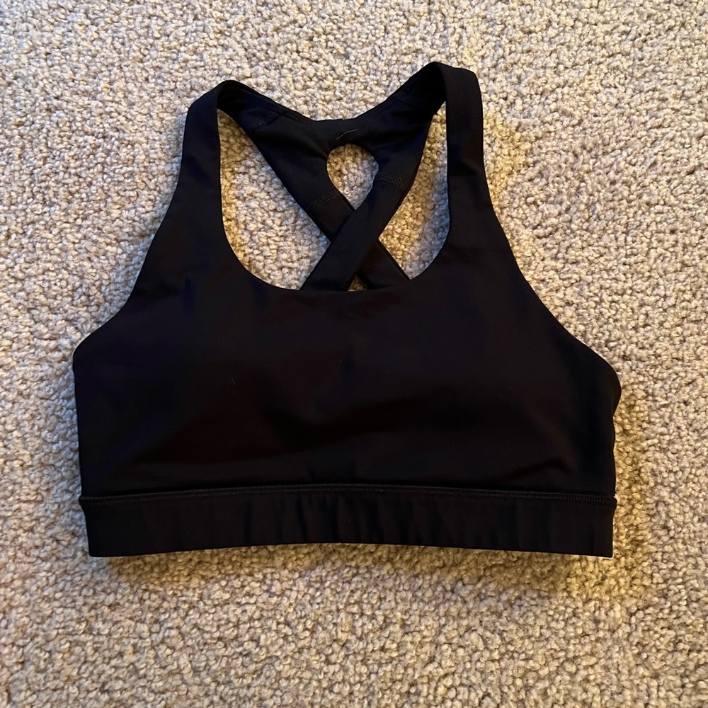 Black Lululemon Envital Sports Bra
